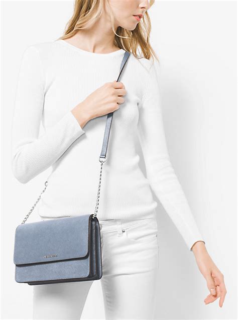 michael kors gusset daniela saffiano leather large crossbody messenger bag|Michael Kors daniela crossbody bag.